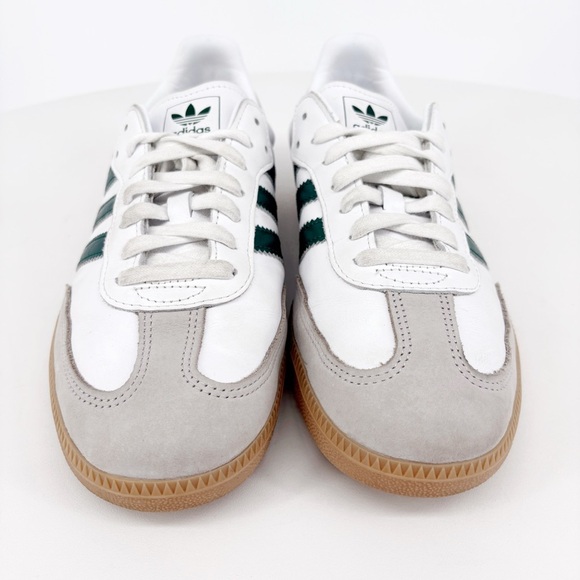 ADIDAS Samba OG Gum Sneakers in Cloud White Collegiate Green Sz 11 - Picture 7 of 14